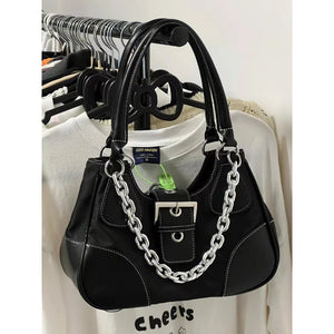 Women's Canvas Splicing Shoulder Bags Young Girls Shopping Crossbody Bags