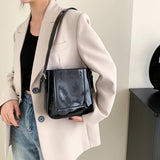 Women's Brightening Leather Shoulder Bag
