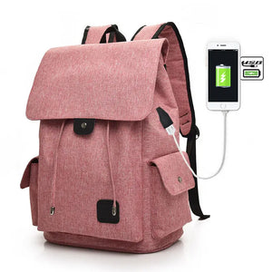 Women's USB Charging Laptop Backpacks Ladies School Bags Casual Backpack