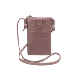 Women's One Shoulder Cell Phone Bag Cowhide Leather