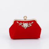 Vintage Velvet Cloth Shoulder Crossbody Bag Party Clutch Evening Bag