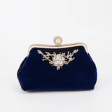 Vintage Velvet Cloth Shoulder Crossbody Bag Party Clutch Evening Bag