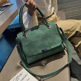 Vintage Frosted Shoulder Bag for Women