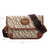 Women's Waist Bag PU Leather Fanny Pack Shoulder Crossbody Chest