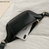 Women's Leather Waist Bag Chest Bag Bananas Handbag