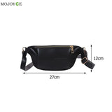 Women's Leather Waist Bag Chest Bag Bananas Handbag