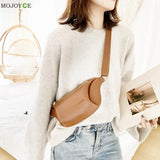 Women's Leather Waist Bag Chest Bag Bananas Handbag