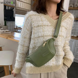 Women's Leather Waist Bag Chest Bag Bananas Handbag