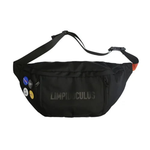 Canvas Waist Bag Chest Bag Hip Hop Pack Large Capacity