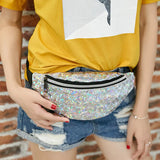 Women's Waterproof Waist Bag Belt Fanny Pack Chest Bag