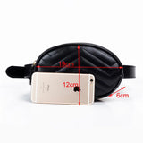 Women's Oval Waist Bag PU Leather Fanny Pack Crossbody Chest Bag Hip Purse