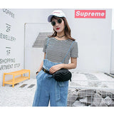 Women's Oval Waist Bag PU Leather Fanny Pack Crossbody Chest Bag Hip Purse
