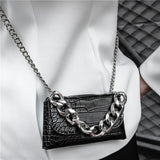 Women's Crocodile Waist Bag Fanny Pack Crossbody Chain Hand Bag