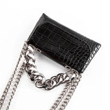 Women's Crocodile Waist Bag Fanny Pack Crossbody Chain Hand Bag