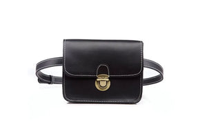 Women's Waist Bag Fanny Pack High PU Leather Belt Cell Phone Purse Travel Pouch