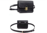 Women's Waist Bag Fanny Pack High PU Leather Belt Cell Phone Purse Travel Pouch