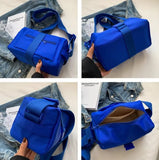 Women's Large Capacity Nylon Waist Bag Single Shoulder Cross Body Fitness Bag