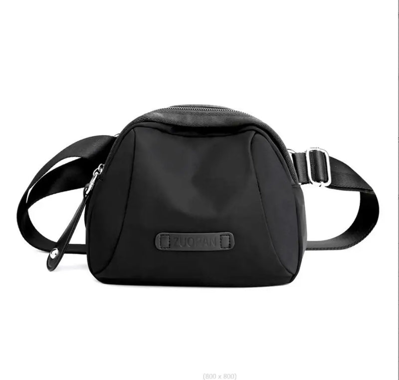 Women's Waist Bag Solid Oxford Cloth Shell Bag Light One Shoulder Messenger Bag