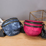 Camouflage Waterproof Nylon Waist Bag for Women