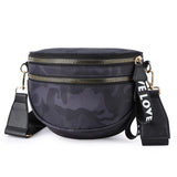 Camouflage Waterproof Nylon Waist Bag for Women