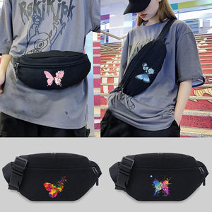 Butterfly Series Waist Bag Crossbody Messenger Bag Travel Phone Purses