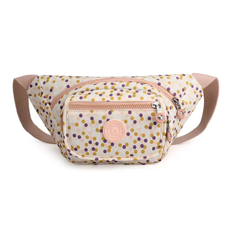 Women's Nylon Waist Bag Crossbody Fanny Pack Hip Purse