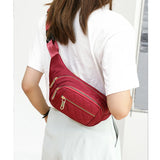 Women's Waist Bag Nylon Waterproof Belt Crossbody Chest Fanny Pack