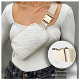 Women's Fleece Waist Bag Pack Wallet Purse Canvas Travel Belt Packs