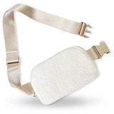 Women's Fleece Waist Bag Pack Wallet Purse Canvas Travel Belt Packs