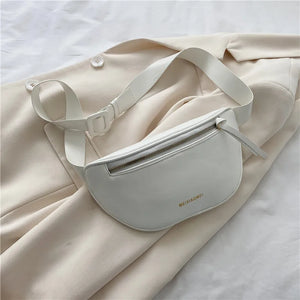 Women's Waist Bags Summer Small Chest Bag Solid Green