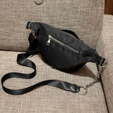 Women's Waist Bags Cross Body Purse Big Capacity Nylon Metal Buckle Bag