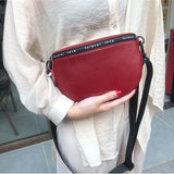 Women's Leather Waist Bag Shoulder Crossbody Pack Retro Chest Bag