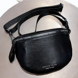 Women's Leather Waist Bag Shoulder Crossbody Pack Retro Chest Bag