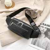 Women's Leather Waist Bag Fanny Pack Shoulder Crossbody Bag
