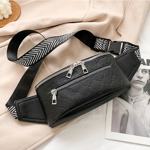 Stylish Leather Fanny Pack Crossbody Bag