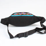 Embroidered Flower Ethnic Waist Pack Crossbody Chest Bag