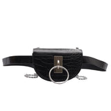 Women's Waist Packs Bag Crossbody Bags PU Leather Small Lady Shoulder Messenger