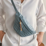 Women's Tassel Waist Pack Bag Chain Strap Fanny Pack
