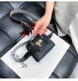 Crocodile Belt Mini Chain Crossbody Bag