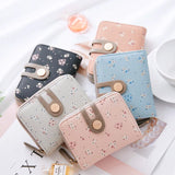 Women's Wallet Print Zipper Buckle Wallet PU Wallet