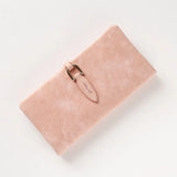 Women's Long Wallet with Frosted Buckle