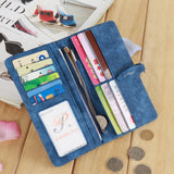 Women's Long Wallet with Frosted Buckle
