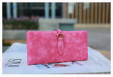 Women's Long Wallet with Frosted Buckle