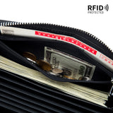 Leather Clutch Passport Bag Long Wallets Purse Money Bag