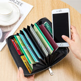 Leather Clutch Passport Bag Long Wallets Purse Money Bag