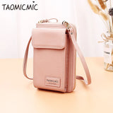 Women's Long Clutch Bag Large Capacity Wallet Zipper Shoulder Bag