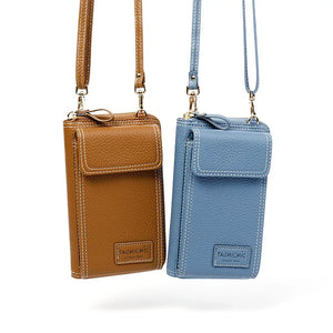 Women's Long Clutch Bag Large Capacity Wallet Zipper Shoulder Bag