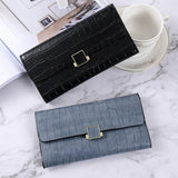 Women's Long Hand Purse Solid Large-capacity Wallet