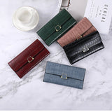 Women's Long Hand Purse Solid Large-capacity Wallet
