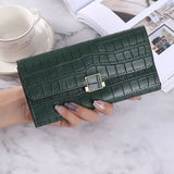 Women's Long Hand Purse Solid Large-capacity Wallet